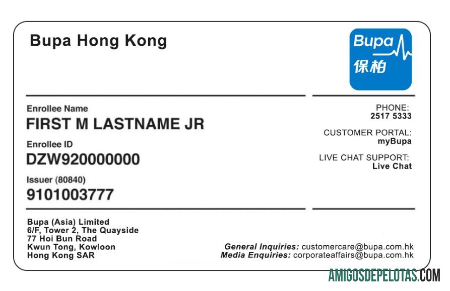 Cartão de seguro saúde de Hong Kong baixar para verificação